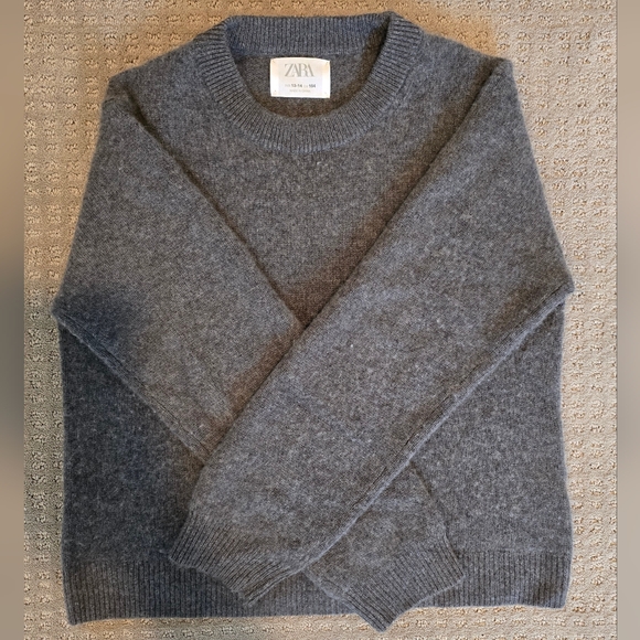 Zara Girls 100% Cashmere Sweater Bundle Size 13/14 2 Cardigans + 1 Crewneck - Picture 5 of 5